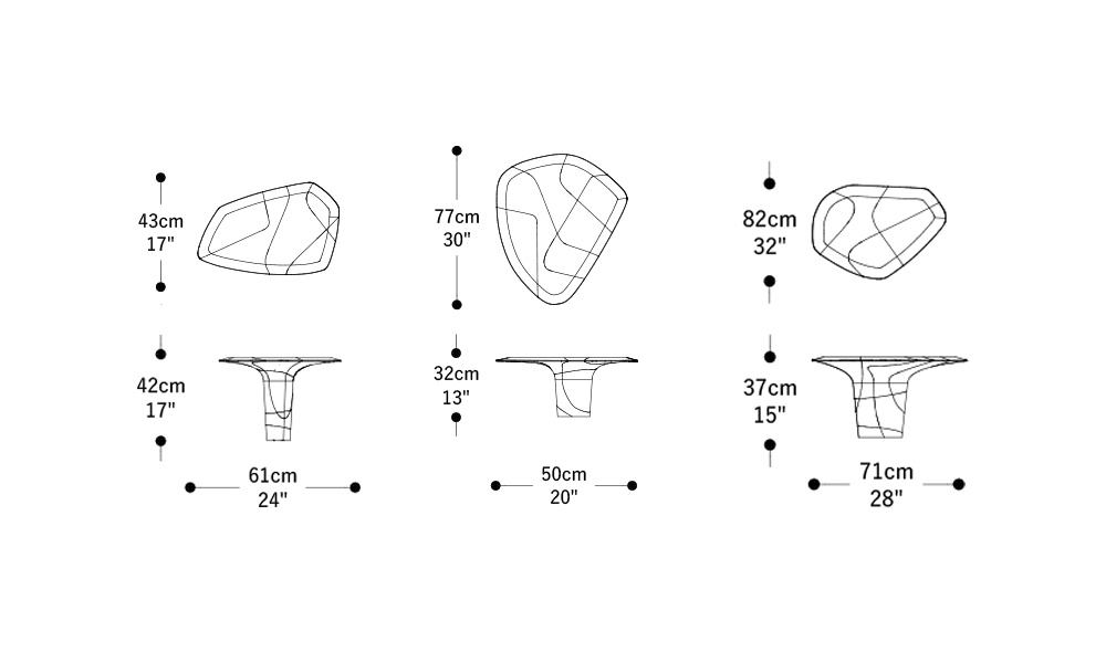 Imagem das dimensões principais do produto